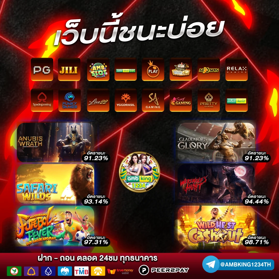 เกมสล็อตออนไลน์ ได้เงินจริง แตกบ่อย - แบนเนอร์โปรโมชั่น