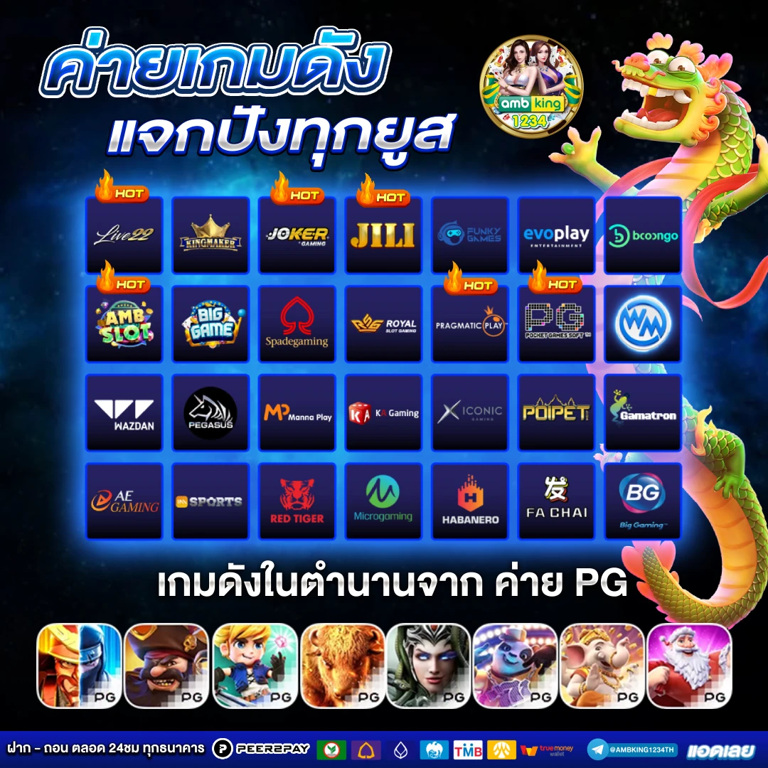 เว็บตรง สล็อตฝากถอน ไม่มี ขั้น ต่ํา 1 บาทก็ ถอนได้ แตกง่าย - แบนเนอร์โปรโมชั่น